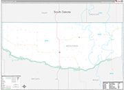 Keya Paha Wall Map Premium Style